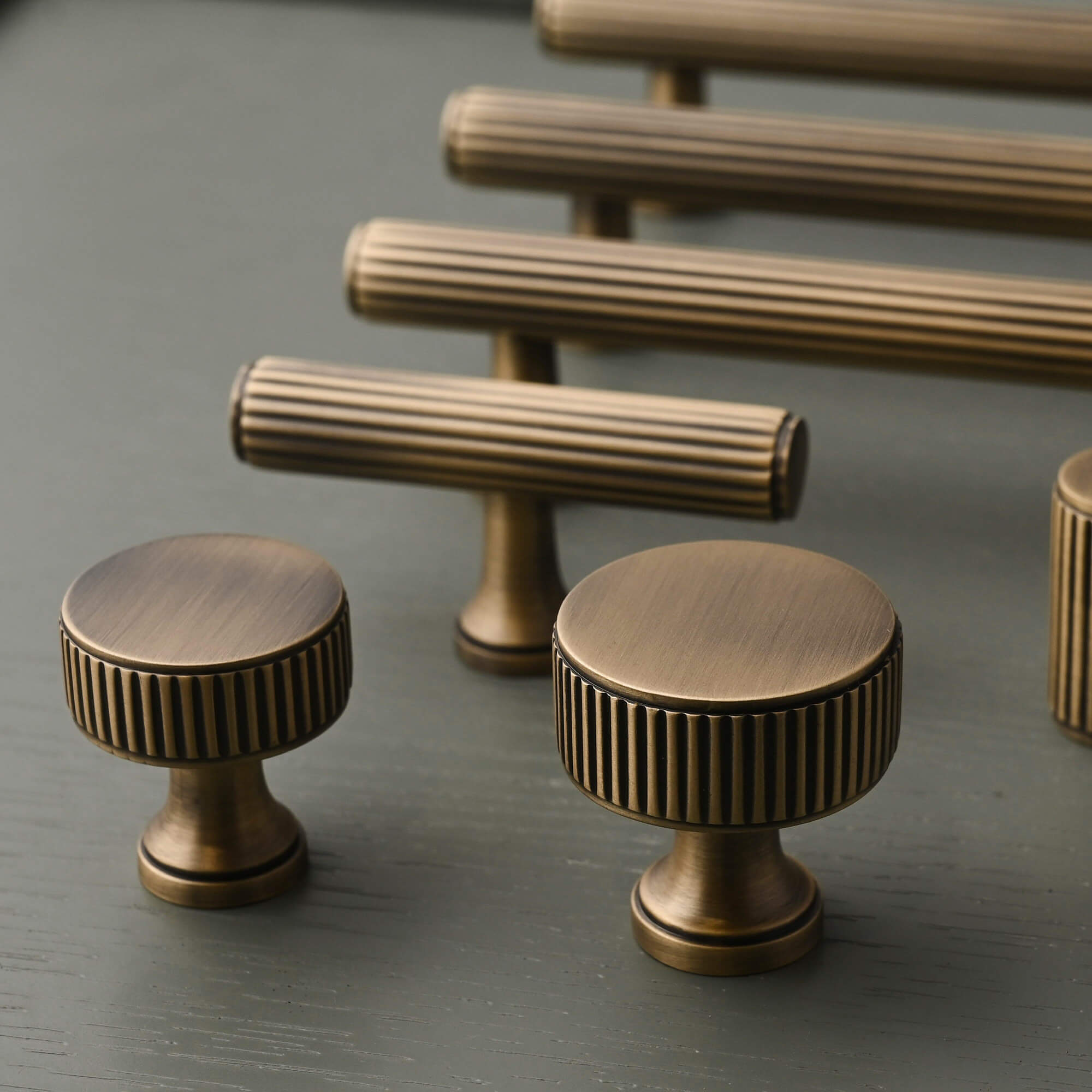 Claverley Cupboard Handles | Aged Brushed Brass - Cabinet Handles - Yester Home - Yester Home