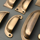 Light Aged Brass Cupboard Handles - Cabinet Knobs - Yester Home - Yester Home