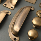 Light Aged Brass Cupboard Handles - Cabinet Knobs - Yester Home - Yester Home