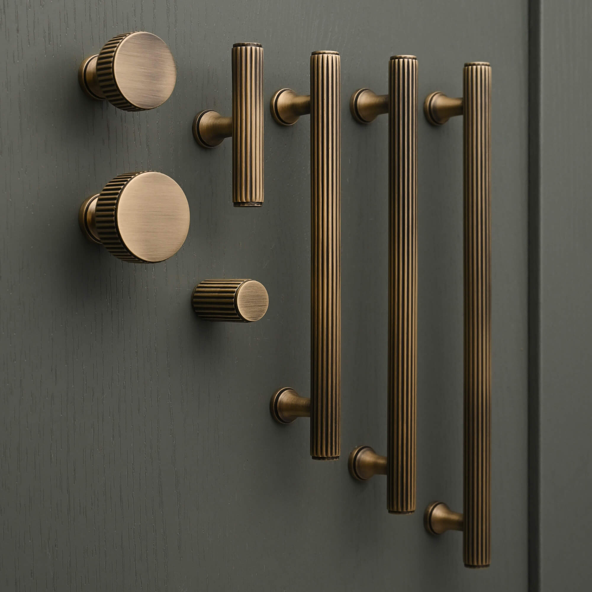 Claverley Cupboard Handles | Aged Brushed Brass - Cabinet Handles - Yester Home - Yester Home