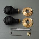 Traditional Oval Wooden Beehive Mortice/Rim Door Knobs - Mortice Knobs - Yester Home - Yester Home