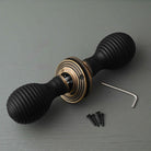 Traditional Oval Wooden Beehive Mortice/Rim Door Knobs - Mortice Knobs - Yester Home - Yester Home