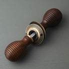 Traditional Oval Wooden Beehive Mortice/Rim Door Knobs - Mortice Knobs - Yester Home - Yester Home