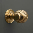 Traditional Oval Brass Beehive Mortice/Rim Door Knobs - Mortice Knobs - Yester Home - Yester Home
