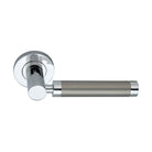 Zest Lever Door Handle Dual Tone-Levers on Rose-Yester Home